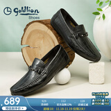 金利来（Goldlion）男鞋豆豆鞋秋季皮鞋男时尚男士皮鞋商务休闲鞋柔软乐福鞋男