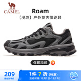 骆驼（CAMEL）漫游复古慢跑鞋男加绒运动鞋子 K13S09L7015A 黑/灰 42