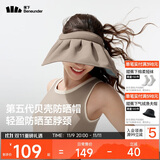 蕉下（beneunder）遮阳帽子防晒帽女防紫外线太阳帽贝壳空顶帽便携TS550灰