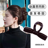 Lnieer许我耀眼赵露思同款蝴蝶结抓夹女高级感2026新款大号鲨鱼夹发夹子 【赵露思同款】中号10.5cm抓夹 适合95%人群发量