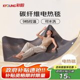 彩阳双人九档控温自动断电双控碳纤维电热毯电褥子2.0*1.8m【可水洗】