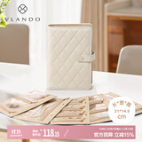 VLANDO2025新款首饰收纳袋防氧化旅行出差便携首饰卷黄金书生日礼物