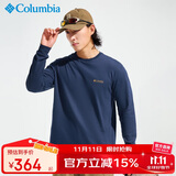 Columbia哥伦比亚长袖T恤男25秋季新户外防紫外线针织打底衫AJ5272 465 L