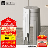 九千谷时尚圆凳塑料加厚成人凳子可叠放餐桌板凳家用椅子备用凳高凳2117