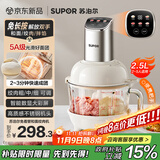苏泊尔（SUPOR）绞肉机家用 绞馅机机多功能料理机和面机辅食机婴儿打泥机智能绞肉和面绞菜一体机 JR68A-B250