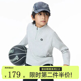 onmygame【糯糯家族】儿童长袖T恤秋款软糯亲肤男童女童打底衫 本灰色【无拇指孔】 170 妈妈款