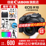 佳能r10 微单相机 轻量小型 APS-C画幅 eos r10 高速连拍 踏青 打鸟vlog数码照相机 下单抽拉布布&金豆 R10 18-150中长焦变焦套机【一镜走天下】 官方标配【不含内存卡相机包