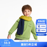 巴拉巴拉童装儿童卫衣秋冬男童女童圆领套头摇粒绒上衣潮208424121216