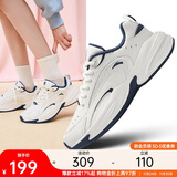 安踏ACE丨王一博同款休闲鞋女鞋复古网球风老爹鞋厚底增高运动鞋女
