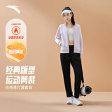 安踏易打理加绒套装丨立领卫衣外套运动长裤两件套女休闲针织套