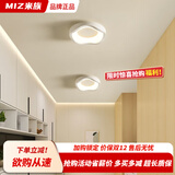 米族阳台走廊过道灯2025新款玄关入户门厅灯简约现代衣帽间护眼吸顶灯 D款 白色【20CM】三色