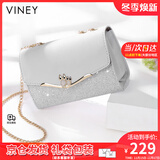 viney新款斜挎包包女包牛皮小方包轻奢单肩生日礼物送女友老婆 【白色】高级感实用女生高端品牌腋下包 ck风百搭小众时尚休闲小包