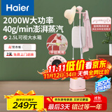 海尔（Haier）双杆立式挂烫机家用手持蒸汽电熨斗烫衣服带板大功率平挂两用多功能蒸气熨烫机HY-GS2408F