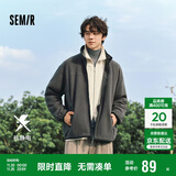 森马（Semir）夹克男冬抗静电外套摇粒绒情侣上衣109724108203
