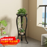 安尔雅  欧式铁艺阳台花架花盆多层客厅室内外绿萝吊兰花盆架加厚花架子