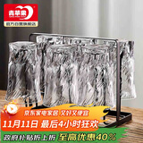 青苹果玻璃水杯架 黑色轻奢不锈钢玻璃杯架 酒杯玻璃杯牛奶杯茶杯杯架