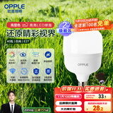 欧普（OPPLE）LED灯泡节能灯泡E27大螺口家用商用摆摊大功率厂房工矿灯40瓦白光