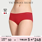 维多利亚的秘密 维密|天丝莫代尔7A抗菌无痕舒适LOGO蕾丝中腰女士内裤三角裤 86Q4复古红 11260352 M