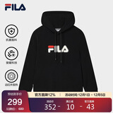 FILA斐乐官方情侣款连帽卫衣2025秋季休闲宽松针织长袖上衣
