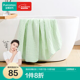 全棉时代浴巾纯棉速吸易干六层素色水洗纱布浴巾淡翠绿80cm×140cm