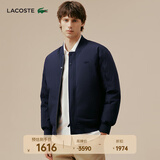 LACOSTE法国鳄鱼男装休闲双面穿立领棒球领羽绒服|BH8526 166/藏青色 S 48