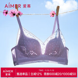 爱慕（Aimer）内衣女无钢圈蕾丝性感聚拢洞洞杯薄款文胸胸罩AM17LE1S