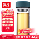 富光 男女士双层玻璃杯 高硼硅泡茶杯 茶水分离水杯带茶隔杯子500ml