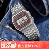 卡西欧（CASIO）手表 小春同款 情侣经典复古小方块 时尚学生表小金表 A168WA-5A