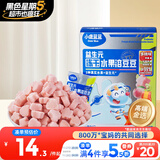 小鹿蓝蓝新版益生元冻干水果溶豆豆多桃味 儿童零食溶溶豆易吞咽18g