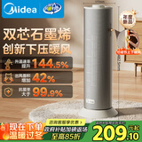 美的（Midea）【石墨烯速热】直流变频家用暖风机取暖器/小型电暖器电暖气/电热风扇/节能小太阳暖脚神器HFS20DQ