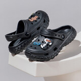 SNOOPY史努比童鞋儿童拖鞋夏季轻便男女童花园沙滩洞洞鞋4979黑色40-41