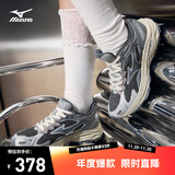 美津浓（MIZUNO）男女跑步运动休闲鞋缓震透气网面拼接RACER S 1.0 19/渣渣灰 42