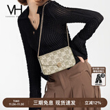VANESSA HOGAN VH女包山茶花信封包高级感包包老花链条包单肩斜挎包圣诞礼物 绿色(赠礼袋 仪式感拿捏)