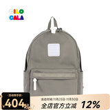 CILOCALA双肩包女M+号登山包校园电脑包大容量旅行包上班出游背包帆布书包 GRAY-灰色M+中号