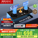 帅康（Sacon）燃气灶煤气灶双灶家用 5.0KW灶具750mm大面板可调节免扩孔国补以旧换新嵌入式台式液化气