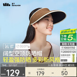 蕉下（beneunder）防晒帽子女草帽遮阳帽防紫外线太阳帽全脸遮阳UL569深棕