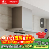 富士帝日本进口 富士帝FUJIOH 白色顶吸欧式大吸力防油抽排油烟机 防油涂层T型日系CXW-256-ST50E ST50E SV/银色 (光面)