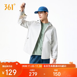 361°外套男秋冬季三防防泼水运动休闲连帽冲锋夹克风衣服652534601H-1