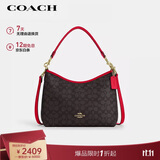 蔻驰（COACH）【品牌直供】女士手提单肩斜挎包流浪包人造革