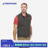 迪卡侬户外战术马甲钓鱼春秋薄摄影工装多口袋背心男夏季-4274355