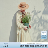 范思蓝恩夏季开衫薄款女衬衫两件遮阳衬衣半身裙套装24FS12126 透明黄衬衫 S