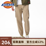 dickies休闲裤 男女同款新复古回潮印花多口袋束口工装裤百搭8 沙色 30