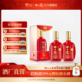 开口笑酒·陈酿12 浓香型白酒 湖南婚喜宴用酒尚品 聚会/送礼之选 50.8度 500mL 2瓶 【大喜版两瓶装】