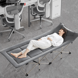 网易严选折叠床单人床办公室午睡午休床行军床陪护床配轻便加厚加棉灰色