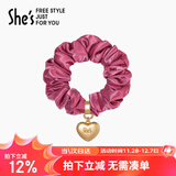 She's茜子心型职业发圈丸子头皮筋简约发绳时尚头饰生日礼物送女友