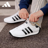 阿迪达斯（adidas）T头鞋男鞋复古休闲鞋时尚轻便减震运动鞋 白/一号黑/白 40
