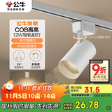 公牛（BULL）S02导轨射灯展厅商超家用照明MH-C012C-AS白色12W3000K 光束角24°