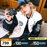 PALLADIUM帕拉丁时尚复古鸢尾花男款棒球服外套1010609 香草冰色 L