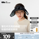 蕉下（beneunder）遮阳帽女帽子防晒帽女太阳帽大帽檐防紫外线空顶帽贝壳帽户外登山 【花瓣型帽檐】漫暮黑