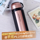 乐扣乐扣（LOCK&LOCK）保温壶304不锈钢保温保冷水壶户外露营旅行壶1.5L金色